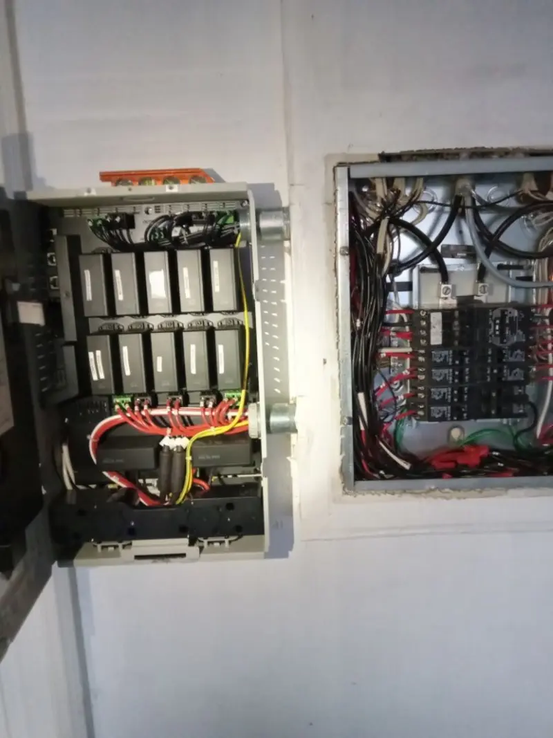 Electrical panel upgrade completed for Security Camera Wiring in Cambrian Park